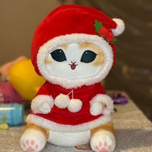 NWT Moufusand Christmas Meow Big Plushie 11”